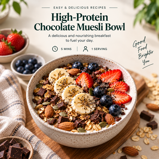 High Protein Chocolate Muesli Bowl | VOCCO™