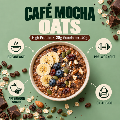High Protein Oats – Café Mocha